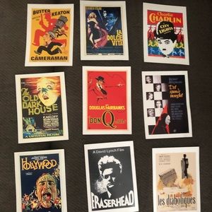 Set of ( 9)horror themed/movie themed post cards 
Museum of Modern Art in NYC